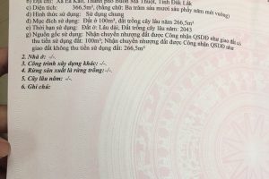 Đất mặt tiền hẻm cấp 1 Ywang giá cực tốt (thuộc thôn Tân Hưng – Buôn Đất – Ea Kao)